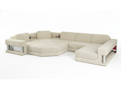 U-shape sofa couch design couch textile modern upholstery new living landscape sectional sofa