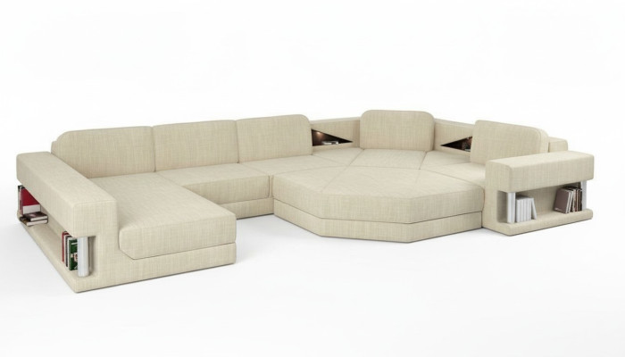 Design corner sofa fabric modern sofas U-shape living landscape upholstered corner furniture new