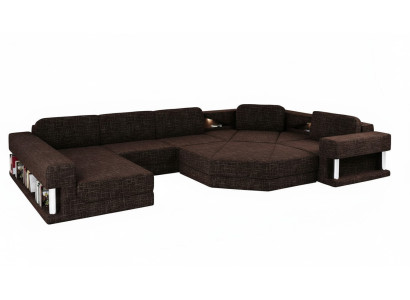 Design corner sofa U-shape bed function couch textile sofas sofa bed leather fabric new