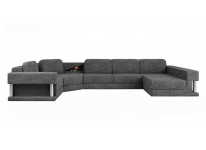 U-shaped sectional sofa with bed function, new living area sleeping sofa, multifunctional couch.