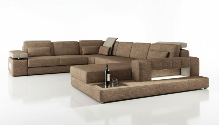 Corner sofa couch upholstery living landscape U-shaped corner sofa living landscape new