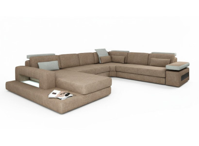 U-shaped upholstered couches textile design corner sofa living landscape sofa new.