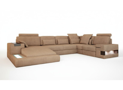 UForm Upholstered Couches Textile Design Illuminated Living Landscape Corner Sofa Sofa Couch