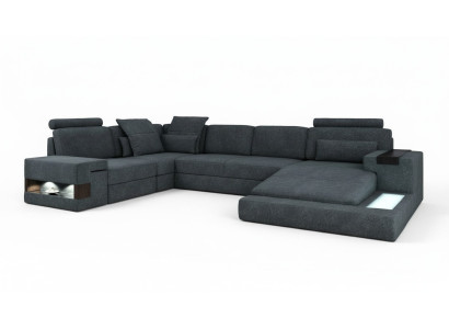 Round corner sofa cushions XXL big U-shape couches living landscape U-shape sofas new