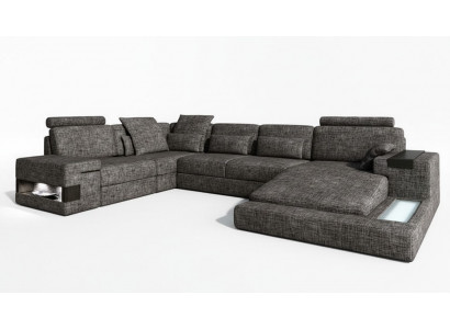 Modern living room design corner sofa furniture corner couch textile upholstery couch sofa U shape