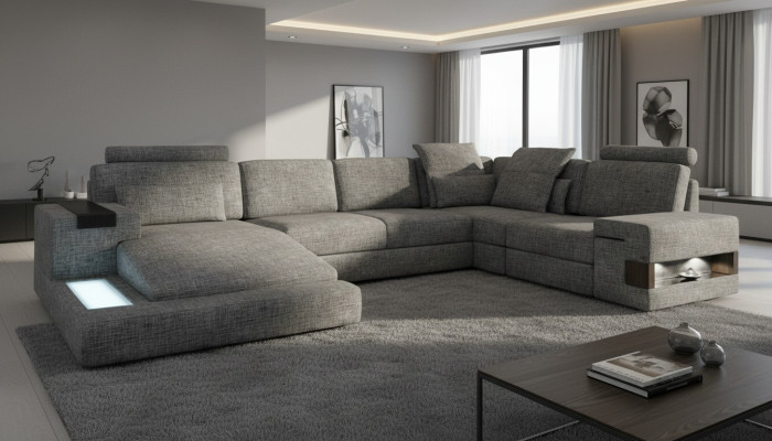 Corner sofa U-shape design modern sofa couches fabric sofa couch living landscape new