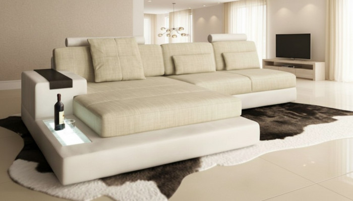 L-shaped bed function couch leather sofas couches sleep sofa design corner sofa