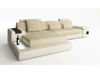 L-shaped bed function couch leather sofas couches sleep sofa design corner sofa