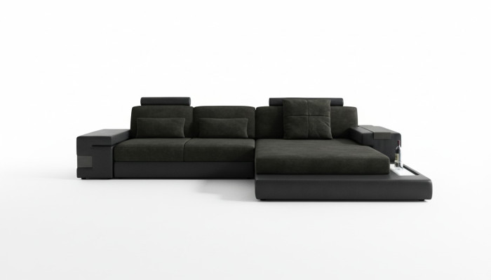 Sectional Sofa L-Shape Textile Sofa Couch Living Landscape Esk Modern Sofas