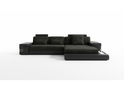Sectional Sofa L-Shape Textile Sofa Couch Living Landscape Esk Modern Sofas