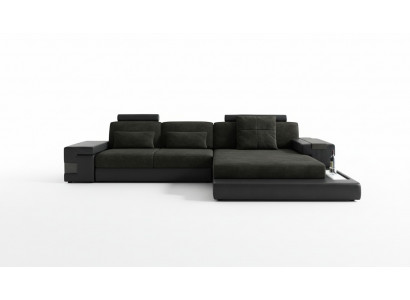 Sectional Sofa L-Shape Textile Sofa Couch Living Landscape Esk Modern Sofas