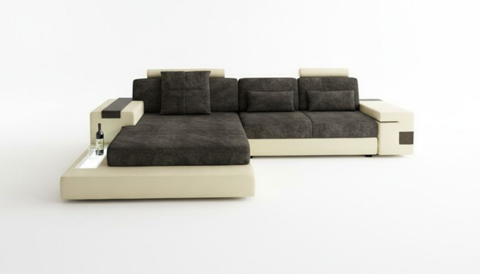 Sleep corner sofa, living area corner sofa, upholstered corner seat, couch, modern L-shape, big.
