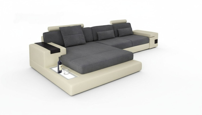 Luxury Sofa Couch Corner Upholstered Furniture Living Room L-Shape Modern Design Textile Fabric