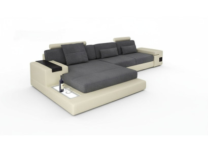 Luxury Sofa Couch Corner Upholstered Furniture Living Room L-Shape Modern Design Textile Fabric