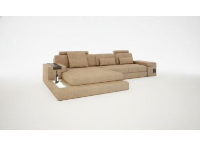 Modern Design Sofa Fabric Brown Corner Sofa L Shape Couch Living Landscape Sofa Corner New