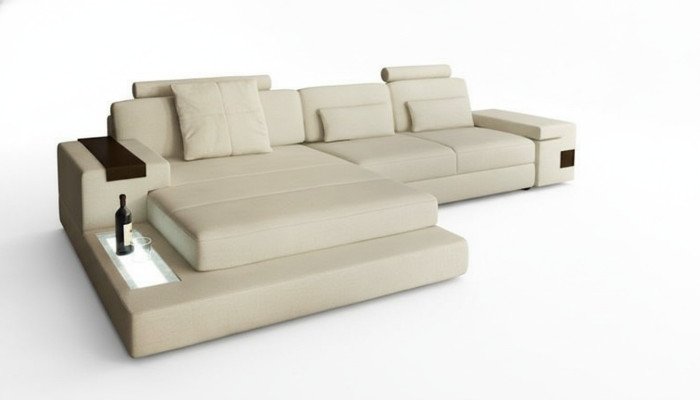 Design couch upholstery textile leather corner fabric corner sofa L-shaped sofa couch