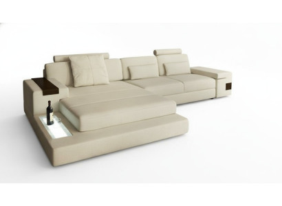 Design couch upholstery textile leather corner fabric corner sofa L-shaped sofa couch