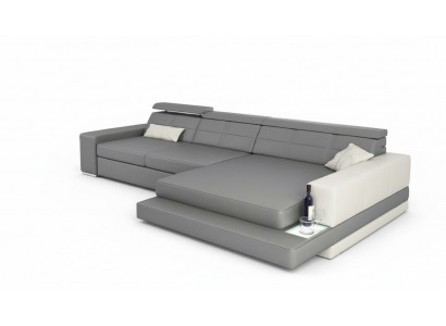 XXL Couch Corner Sofa Leather Living Landscape Sofa Design Modern Sofa L-Shape