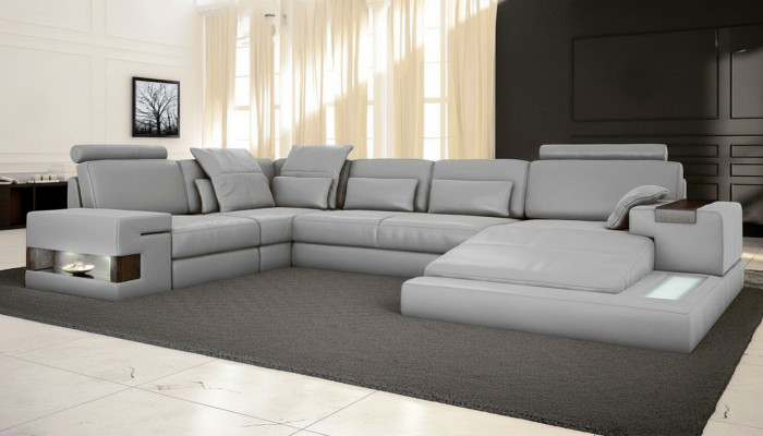 Sofa bed couch design upholstery textile corner living landscape corner sofa fabric U-shape