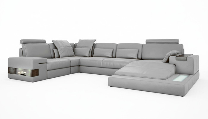 Sofa bed couch design upholstery textile corner living landscape corner sofa fabric U-shape