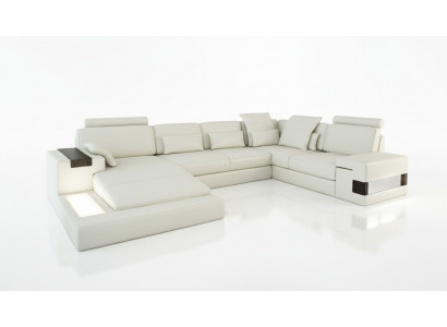 Corner sofa living landscape U-shape sofa corner couch couch design upholstery new