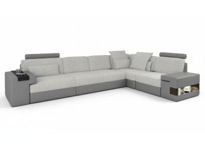 Modern design sofa L-shape sofas gray NEW couch corner leather living room couches