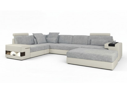 Living Space L-Shaped Modern Design Sofa Sofas Seating Area with Ottoman Living Room Furniture