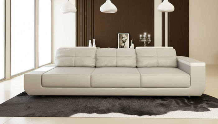 Sofa 3-seater Sofas Luxury Faux Leather Couches Large Upholstery Designer Furniture Three-seater