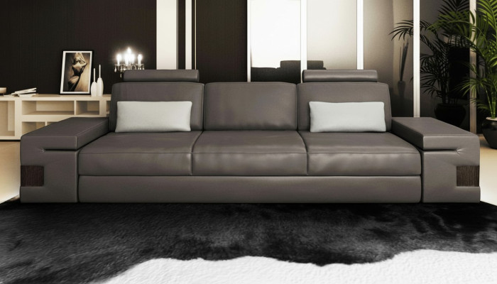 Big Sofa Couch Textile 3-Seater Sofa Couch Upholstery Seat Three-Seater Luxury New