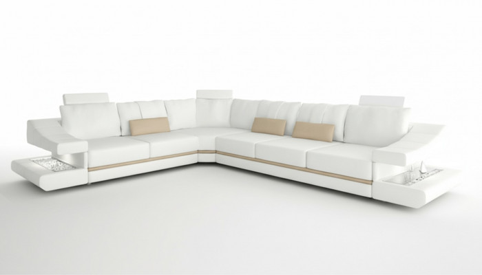Living room modern design sofas couches elegance L-shape corner sofa fabric couch new