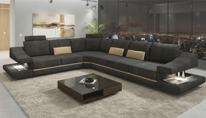 Living room textile new L-shape seat sofa bed furniture corner sofa couch upholstered furniture