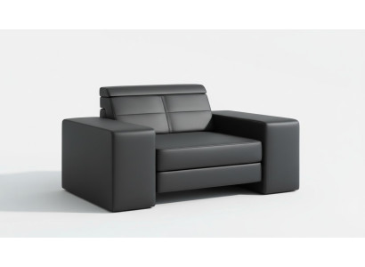 Design living room leather couch armchair 1 seater upholstered sofas lounge club furniture