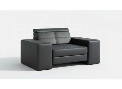 Design living room leather couch armchair 1 seater upholstered sofas lounge club furniture