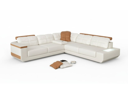 Design Modern Sofa L-Shape XXL Couch Corner Sofa Leather Living Landscape