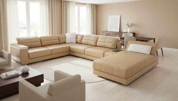 Design Corner Sofa Living Landscape Sofa U Shape Upholstered Sofas Textile Sofas