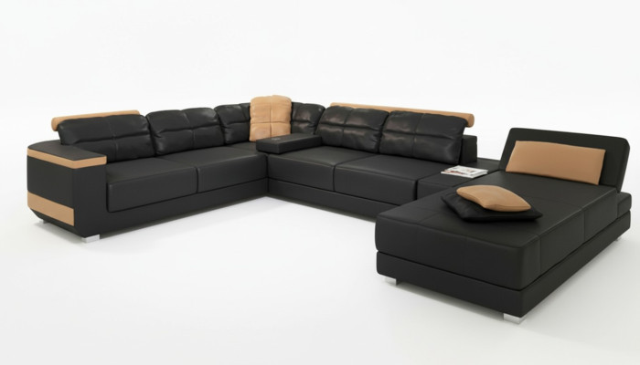 Modern sofas living landscape corner sofa fabric U-shaped couch design upholstery textile corner