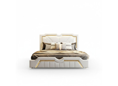 Design bed upholstery luxury double hotel beds matrimonial 180x200cm sleep