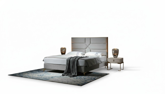 Luxury design bed, upholstered double hotel beds, king size 180x200cm bedroom