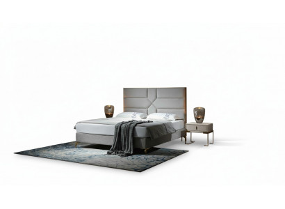 Luxury design bed, upholstered double hotel beds, king size 180x200cm bedroom