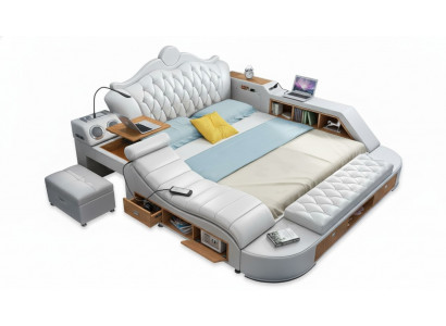Chesterfield Double Luxury Design Bed Upholstered Beds 180x200 Multifunction
