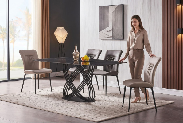 Luxury Table Stainless Steel Dining Table Dining Room Dining Tables Kitchen Tables Design Metal