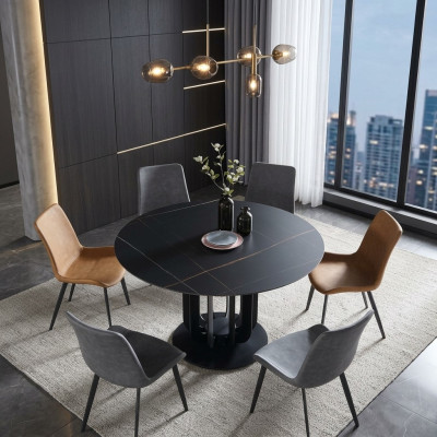 Luxury tables round table round design stainless steel furniture dining room dining tables new