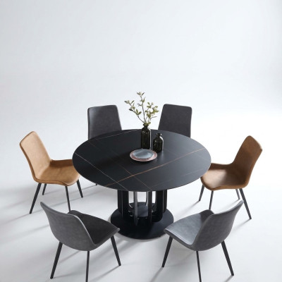 Luxury tables round table round design stainless steel furniture dining room dining tables new