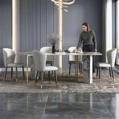 Luxury Modern Marble Style Dining Table Furniture Tables Dining Room Design Kitchen