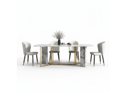 Luxury Modern Marble Style Dining Table Furniture Tables Dining Room Design Kitchen