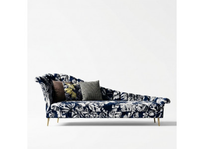 Textile Chaise Lounge Recliner Upholstered Loungers Sofa Relax Chaise Lounge Club Furniture New