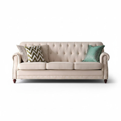 Chesterfield Sofa 3-Seater Living Area Relaxation Seating Design Couch Lounge Sofas