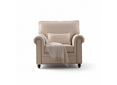 Armchair Fabric Sofa Single-seater Furniture Relax Seat Design Couch Lounge Textile Cottage Style