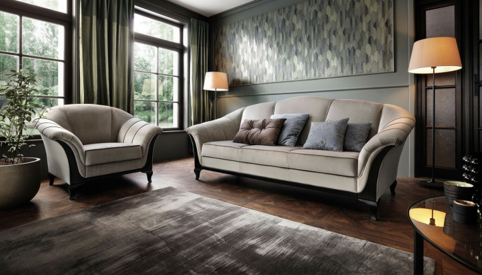 Sofas 3-seater 230 x 92 cm Couches Designer Modern Style Furniture Couch Soft Sofa