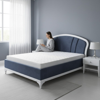Luxury hotel beds, double design bed, design wood, modern hotel bedroom, marriage.